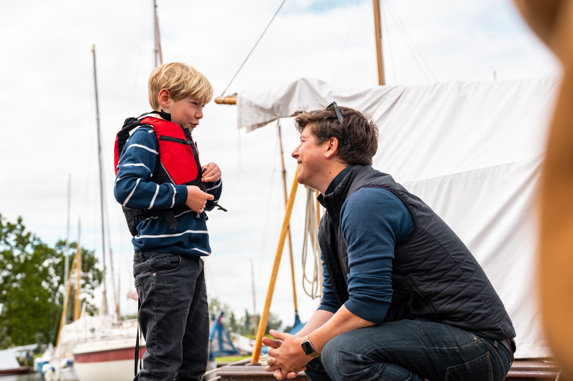 family sailing