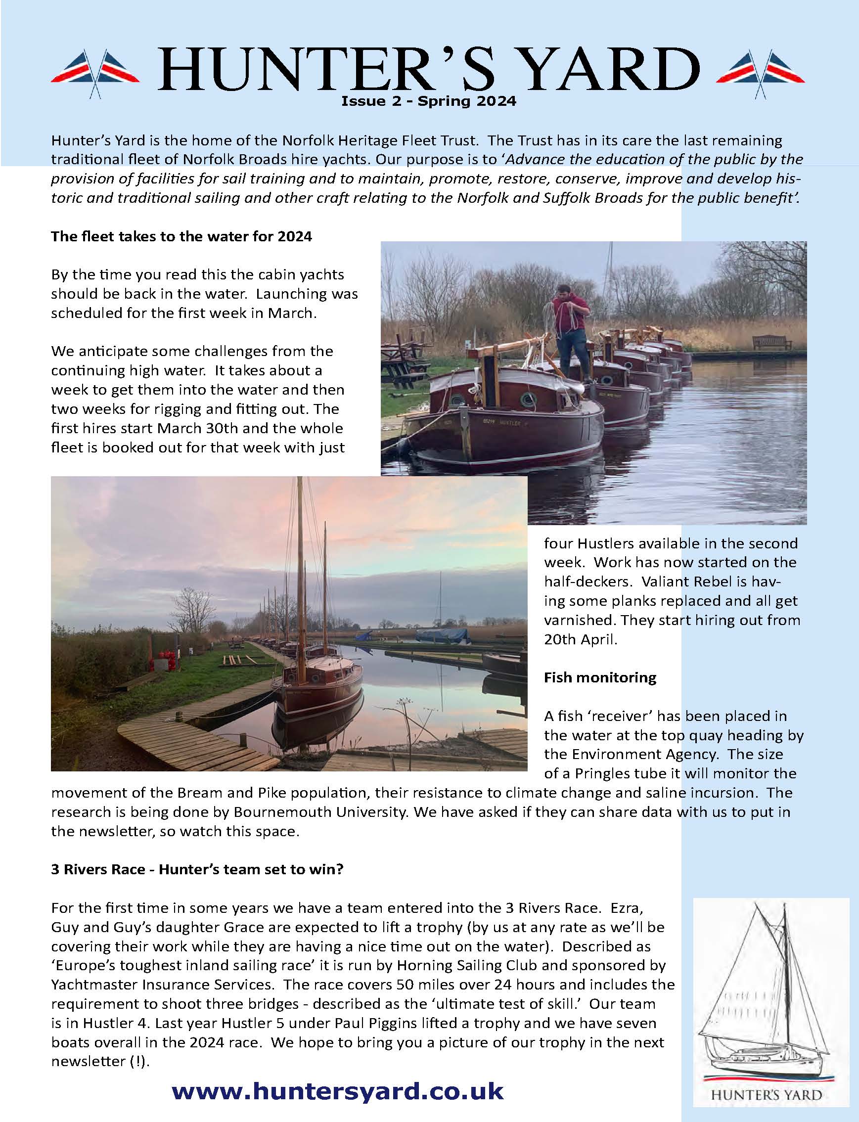 Hunter's Yard newsletter Spring 2024 - Issue 2