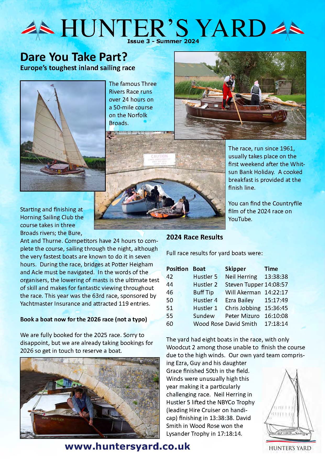 Hunter's Yard newsletter Autumn 2024 - Issue 3